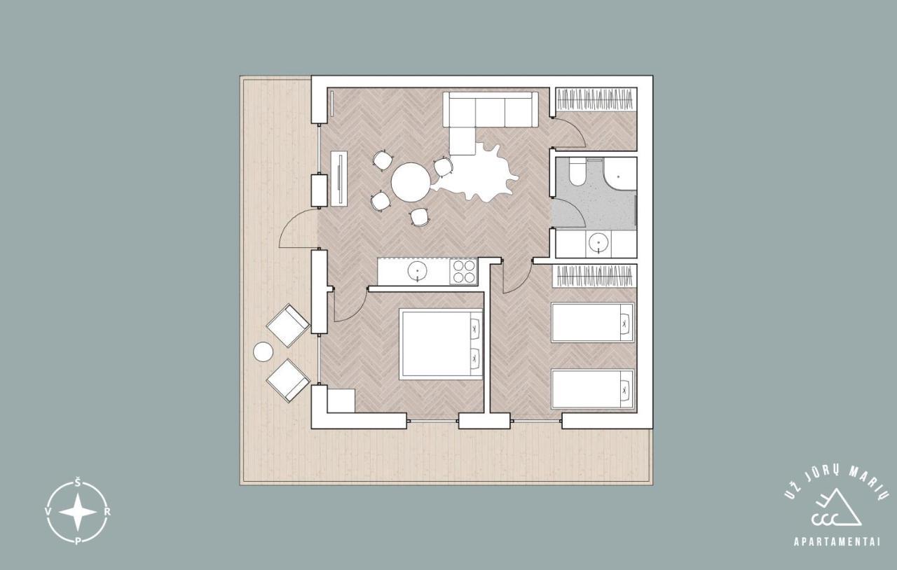 Uz Juru Mariu Apartment Juodkrantė Екстериор снимка